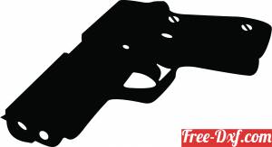 download Weapon Handgun art free ready for cut