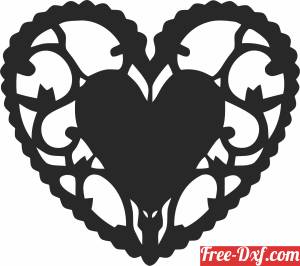 download heart art free ready for cut