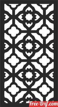 download Door DECORATIVE  Pattern SCREEN free ready for cut