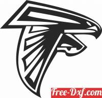 download Atlanta Falcons American football team logo free ready for cut