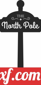 North Pole Christmas Sign