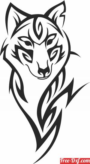 download fox tribal design free ready for cut