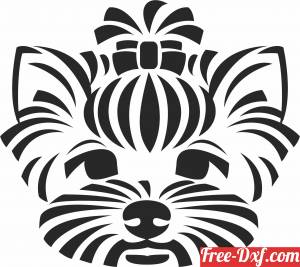 download lovely dog tribal clipart free ready for cut