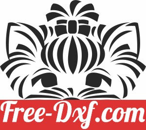lovely dog tribal clipart