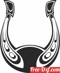 download Horseshoe wall sign free ready for cut