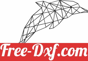 Geometric Polygon dolphin