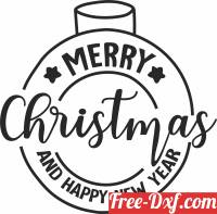 download merry christmas and new year free ready for cut