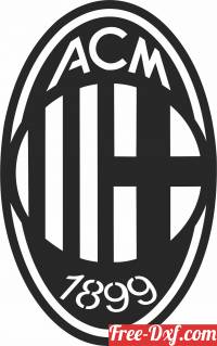 download Milan football Logo Soccer free ready for cut