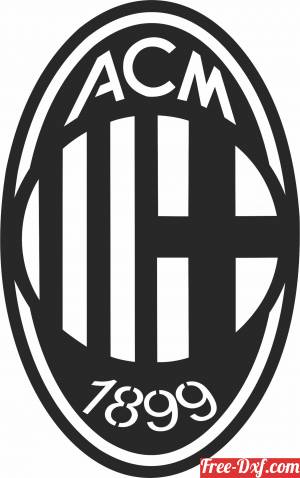 download Milan football Logo Soccer free ready for cut
