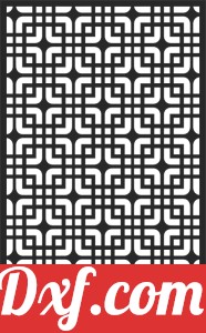 decorative panel wall separator door pattern