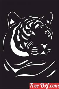 download Tiger wall decor free ready for cut