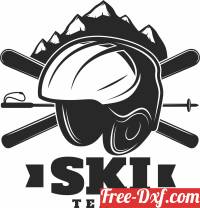 download Downhill Skiing clipart free ready for cut