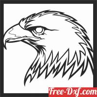 download bald eagle wall art free ready for cut
