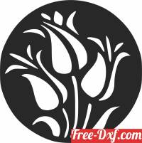 download flowers wall decor free ready for cut