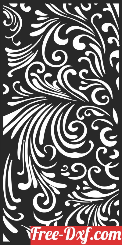 Download SCREEN Pattern Decorative J0BBQ High quality free Dxf f