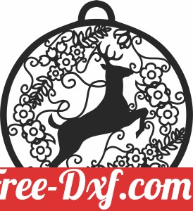 christmas deer ornament
