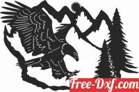download eagle scene free ready for cut