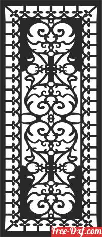 download PATTERN   Door Decorative  Screen free ready for cut