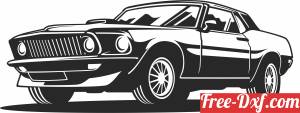 download Ford Mustang clipart free ready for cut