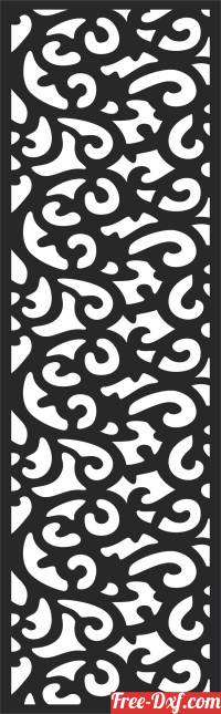 download pattern   wall DECORATIVE Screen DOOR free ready for cut