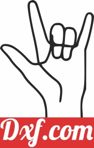 ASL I Love You sign