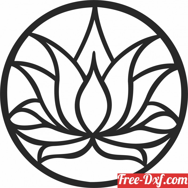 Download flower circle pattern JUlrh High quality free Dxf files,
