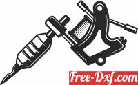 download Tattoo Machine cliparts free ready for cut
