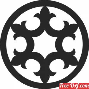 download round pattern wall decor free ready for cut