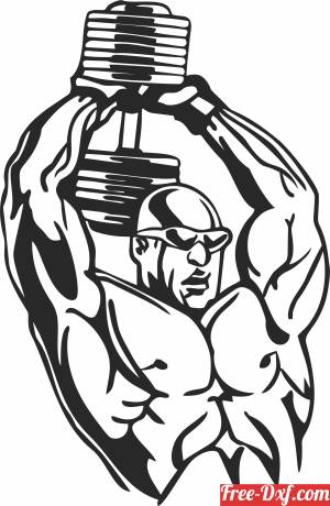 download tricep muscle bodybuilding wokouts clipart free ready for cut