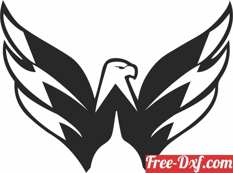 Washington capitals logo store black and white