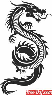 download tribal dragon clipart free ready for cut