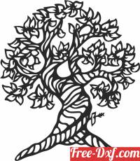 download tree art free ready for cut