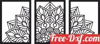 download Mandala Panels home decor free ready for cut