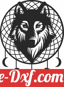 Rum River wolf wall sign