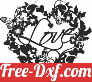 love valentines Day floral Heart