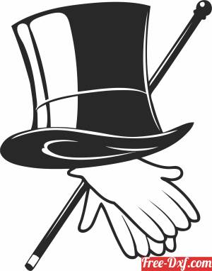 download hat with gloved hand and a can free ready for cut