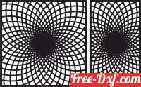 download decorative 3d panel wall screen pattern free ready for cut