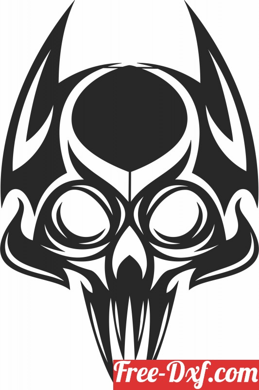 Download Skull cliparts KBQ4w High quality free Dxf files, Svg, C