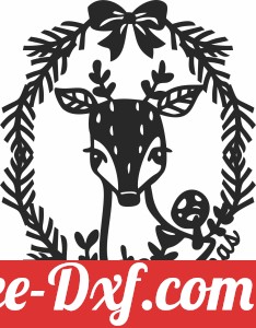 Christmas Wreath deer