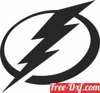 download Tampa Bay Lightning ice hockey NHL team logo free ready for cut
