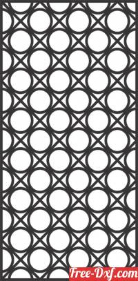 download decorative panel with circles pattern wall screen free ready for cut