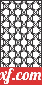 decorative panel with circles pattern wall screen