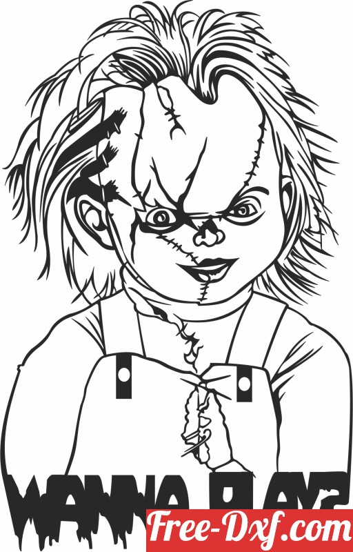 Download Chucky Wanna Play art svg KTxYu High quality free