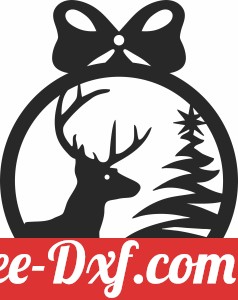 christmas deer elk ornament
