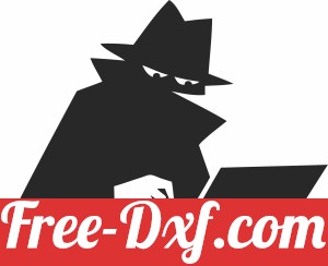 spy theft vector silhouette