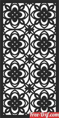 download door decorative pattern wall screen free ready for cut