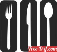 download 3 Piece Kitchen wall decor free ready for cut