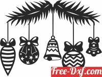 download christmas ornaments gifts clipart free ready for cut