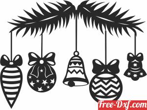 download christmas ornaments gifts clipart free ready for cut