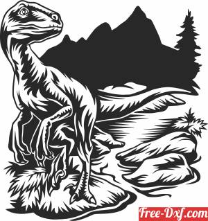 download dinosaur scene clipart free ready for cut